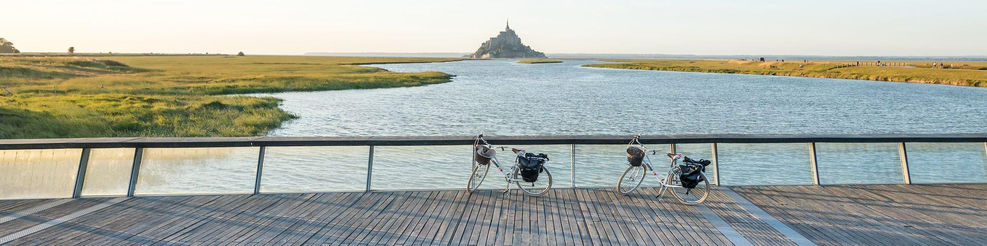 Découverte à vélo et confort  © BERTHIER Emmanuel / EV4 / CRTB - La Vélomaritime - Mont-Saint-Michel - Bretagne - France